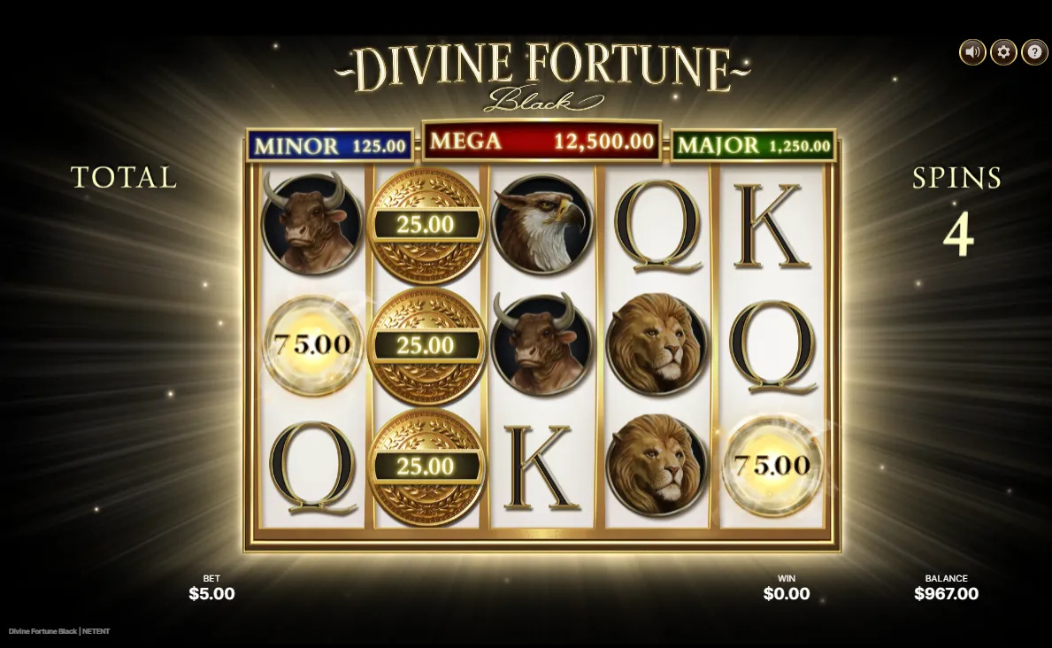 Divine Fortune Black Slot